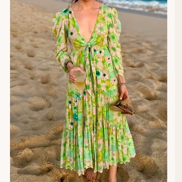 HEMANT & NANDITA Dresses & Skirts - Nadia Tiered Midi Dress